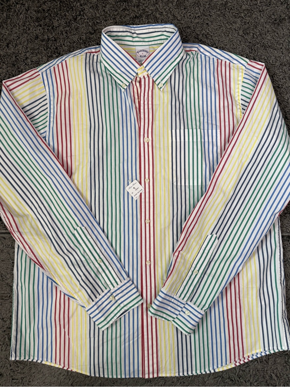 Brooks Brothers Men’s Friday Shirt Poplins Archive Stripes. 90’s vibe